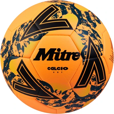 Mitre Calcio 24 Football - Orange / Black / Teal