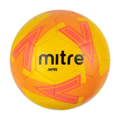 Mitre 21 Impel Training Football - Yellow / Tangerine