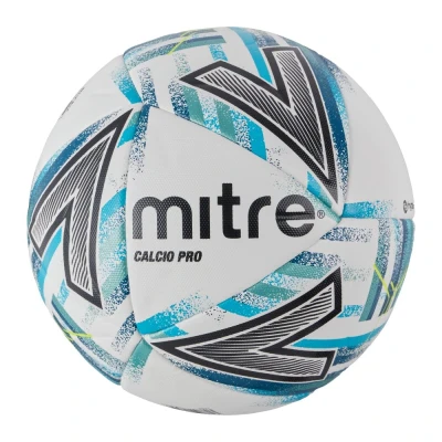Mitre Calcio Pro Football - White / Blue / Green / Black
