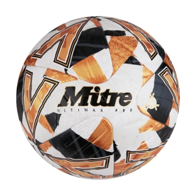 Mitre Ultimax Pro 23 Football - White / Gold / Black - (Size 5 only)