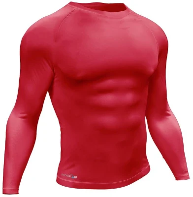 Precision Essential Baselayer Long Sleeve Shirt Adult - Red - Medium