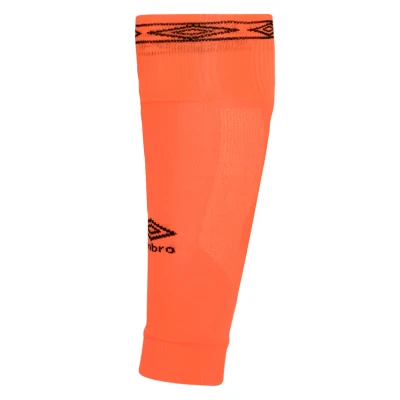 Umbro Diamond Footless Socks - Shocking Orange / Black