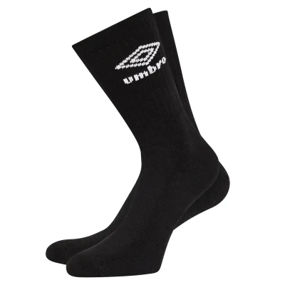 Umbro Sport Socks - Black / White (3 pairs)